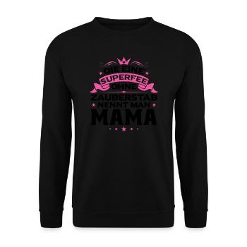 Mutter Mama Tochter Geschenk - Unisex Pullover - Schwarz - Vorne - Alina (178cm) & Michal (187cm)