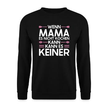 Mutter Mama Tochter Geschenk - Unisex Pullover - Schwarz - Vorne - Alina (178cm) & Michal (187cm)