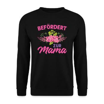 Mutter Mama Tochter Geschenk - Unisex Pullover - Schwarz - Vorne - Alina (178cm) & Michal (187cm)