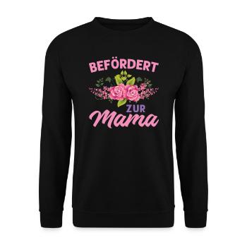 Mutter Mama Tochter Geschenk - Unisex Pullover - Schwarz - Vorne - Alina (178cm) & Michal (187cm)
