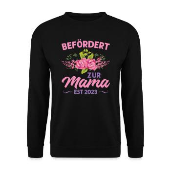 Mutter Mama Tochter Geschenk - Unisex Pullover - Schwarz - Vorne - Alina (178cm) & Michal (187cm)