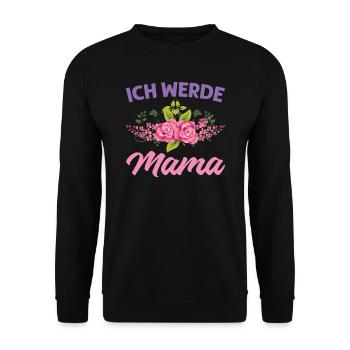 Mutter Mama Tochter Geschenk - Unisex Pullover - Schwarz - Vorne - Alina (178cm) & Michal (187cm)