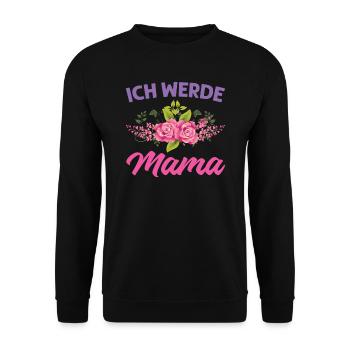 Mutter Mama Tochter Geschenk - Unisex Pullover - Schwarz - Vorne - Alina (178cm) & Michal (187cm)