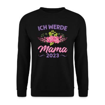 Mutter Mama Tochter Geschenk - Unisex Pullover - Schwarz - Vorne - Alina (178cm) & Michal (187cm)