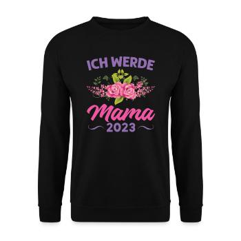 Mutter Mama Tochter Geschenk - Unisex Pullover - Schwarz - Vorne - Alina (178cm) & Michal (187cm)