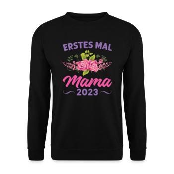 Mutter Mama Tochter Geschenk - Unisex Pullover - Schwarz - Vorne - Alina (178cm) & Michal (187cm)