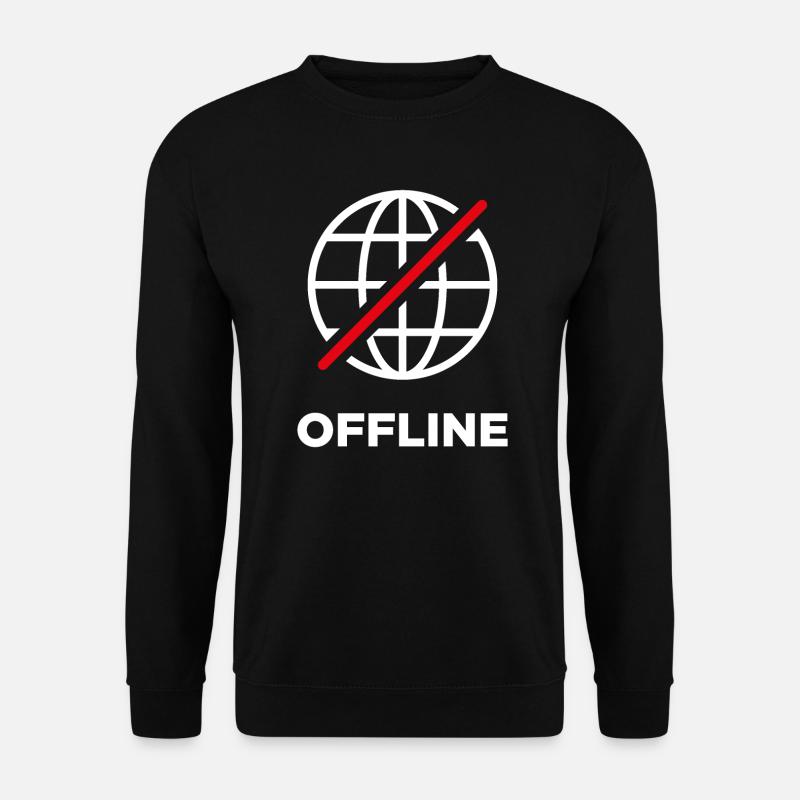 Offline - Unisex Pullover - Schwarz