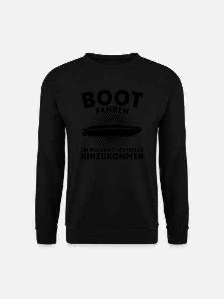 Boot Kapitän booten Geschenk - Unisex Pullover - Schwarz