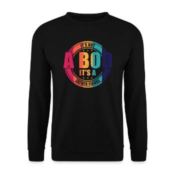 papa Vater Vater Tag Geschenk - Unisex Pullover - Schwarz - Vorne - Alina (178cm) & Michal (187cm)
