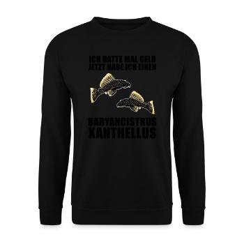 Fish Baryancistrus Xanthellus Fisher Geschenk - Unisex Pullover - Schwarz - Vorne - Alina (178cm) & Michal (187cm)