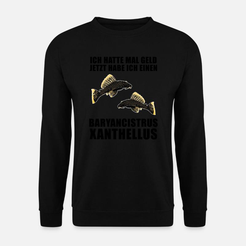 Fish Baryancistrus Xanthellus Fisher Geschenk - Unisex Pullover - Schwarz