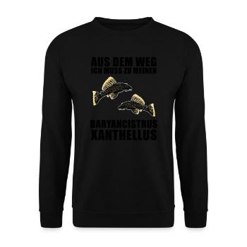 Fish Baryancistrus Xanthellus Fisher Geschenk - Unisex Pullover - Schwarz - Vorne - Alina (178cm) & Michal (187cm)