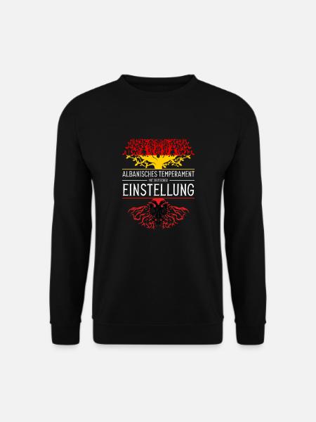 Deutsch Albanisch Albanien Geschenk - Unisex Pullover - Schwarz