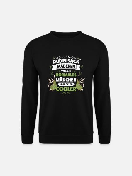 Dudelsack Mädchen Dudelsack Mädchen Geschenk - Unisex Pullover - Schwarz