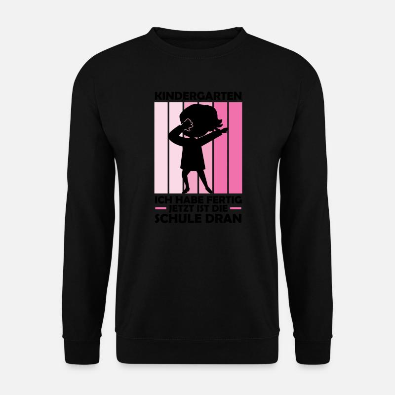 Schulkind Dabbing Schulbeginn Geschenk - Unisex Pullover - Schwarz