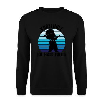 Vorschule Dabbing Vorschulkind Geschenk - Unisex Pullover - Schwarz - Vorne - Alina (178cm) & Michal (187cm)