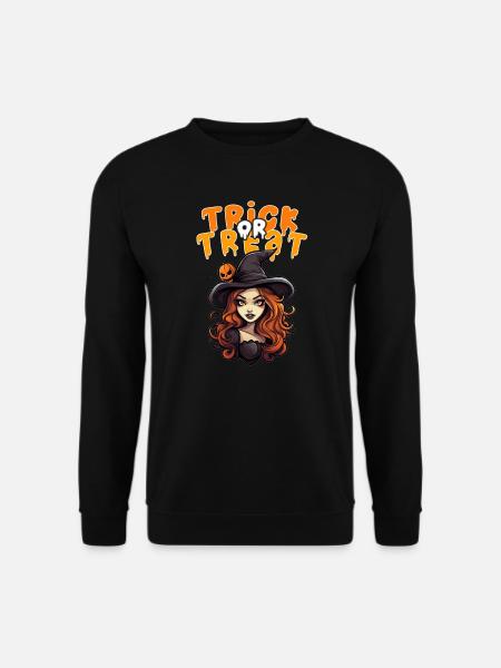 Halloween Design Creepy Witch Design - Unisex Sweatshirt - black