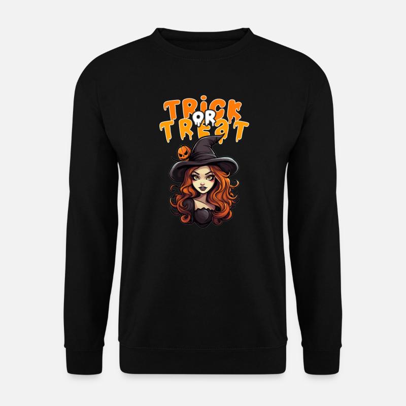 Halloween Design gruseliges Hexen Design - Unisex Pullover - Schwarz