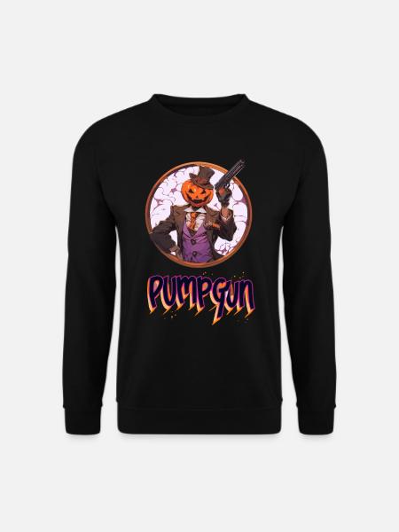 Pumpkin D Pump Gun - Stylish for the OGs - Unisex Sweatshirt - black