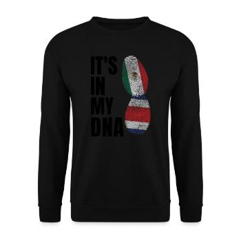 Anime & Ramen Girl Anime Ramen Geschenk - Unisex Pullover - Schwarz - Vorne - Alina (178cm) & Michal (187cm)