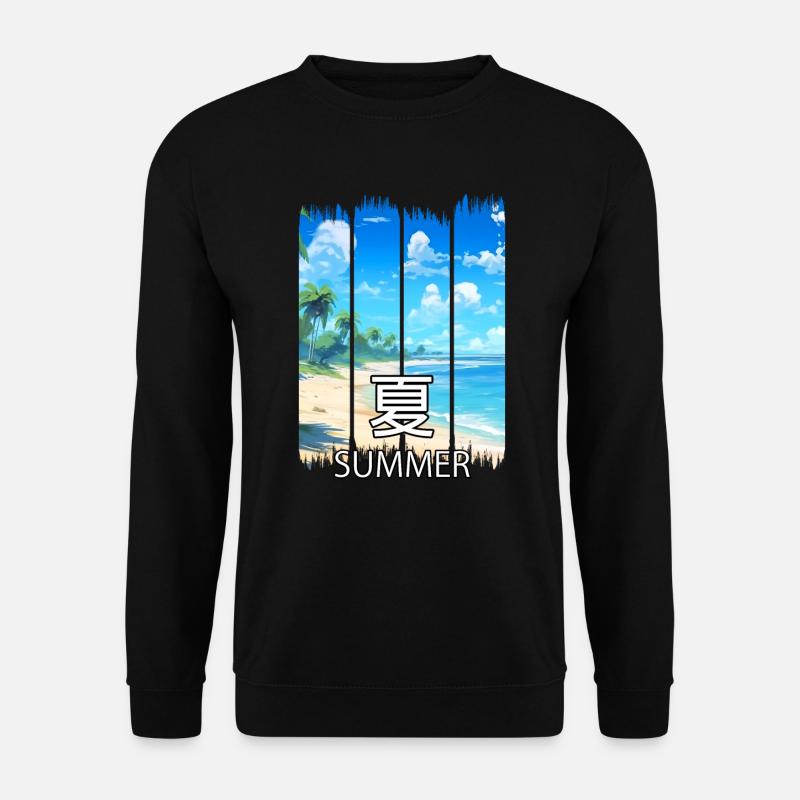 Summer Paradise Beach – Anime Shirt - Unisex Sweatshirt - black