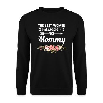 Mutter Familie Mama Geschenk - Unisex Pullover - Schwarz - Vorne - Alina (178cm) & Michal (187cm)