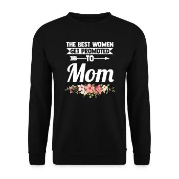 Mutter Familie Mütter Geschenk - Unisex Pullover - Schwarz - Vorne - Alina (178cm) & Michal (187cm)