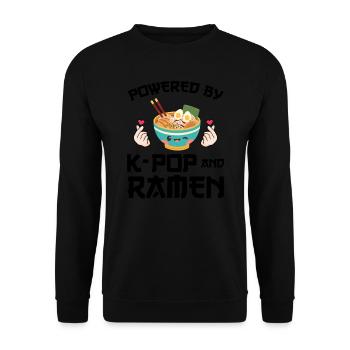 Südkorea k-pop Südkorea Geschenk - Unisex Pullover - Schwarz - Vorne - Alina (178cm) & Michal (187cm)