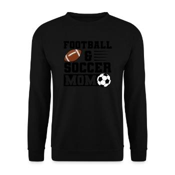 baller fussball baller Geschenk - Unisex Pullover - Schwarz - Vorne - Alina (178cm) & Michal (187cm)