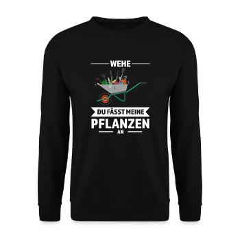 Gärtner Garten Landschaftsbauer Geschenk - Unisex Pullover - Schwarz - Vorne - Alina (178cm) & Michal (187cm)