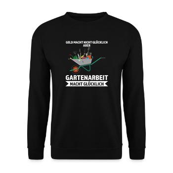 Gärtner Garten Landschaftsbauer Geschenk - Unisex Pullover - Schwarz - Vorne - Alina (178cm) & Michal (187cm)