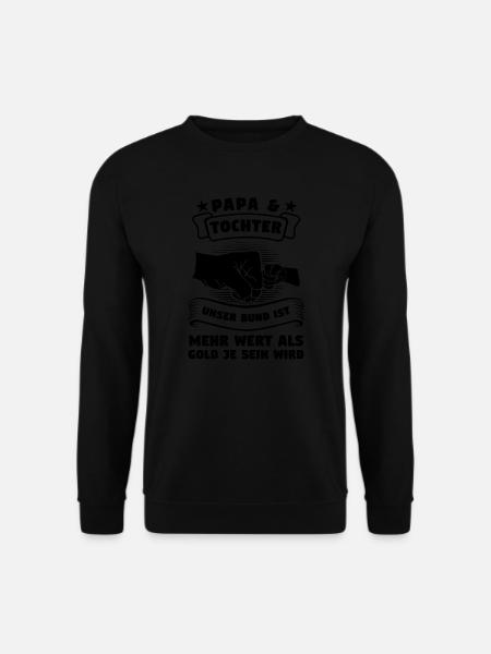 Papa & Tochter Familie Tochter Geschenk - Unisex Pullover - Schwarz