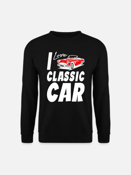 I Love Classic Car - Unisex Sweatshirt - black