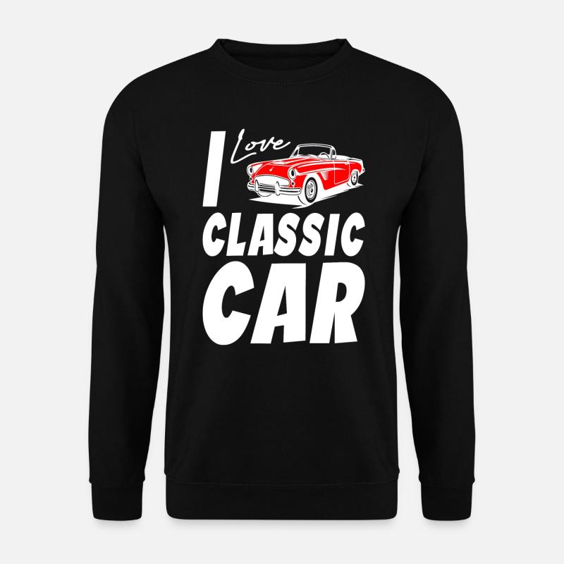J’aime les voitures classiques - Sweat-shirt Unisexe - noir