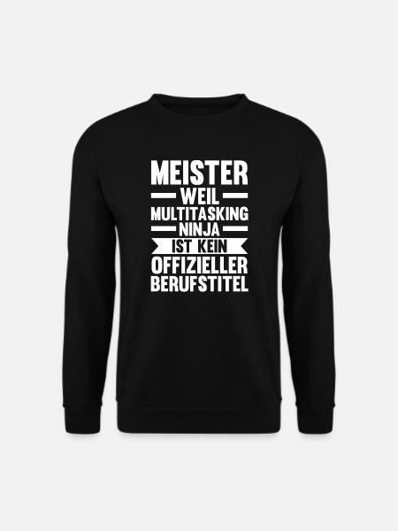 Meister Handwerk Meister Prüfung Geschenk - Unisex Pullover - Schwarz
