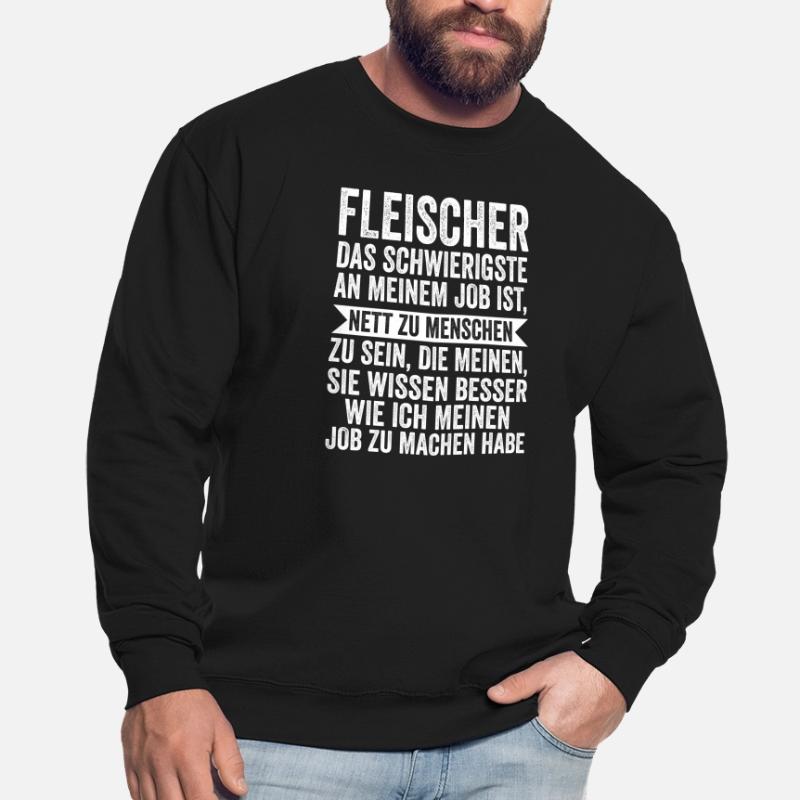 Fleischer Beruf Fleischerei Geschenk Unisex Pullover