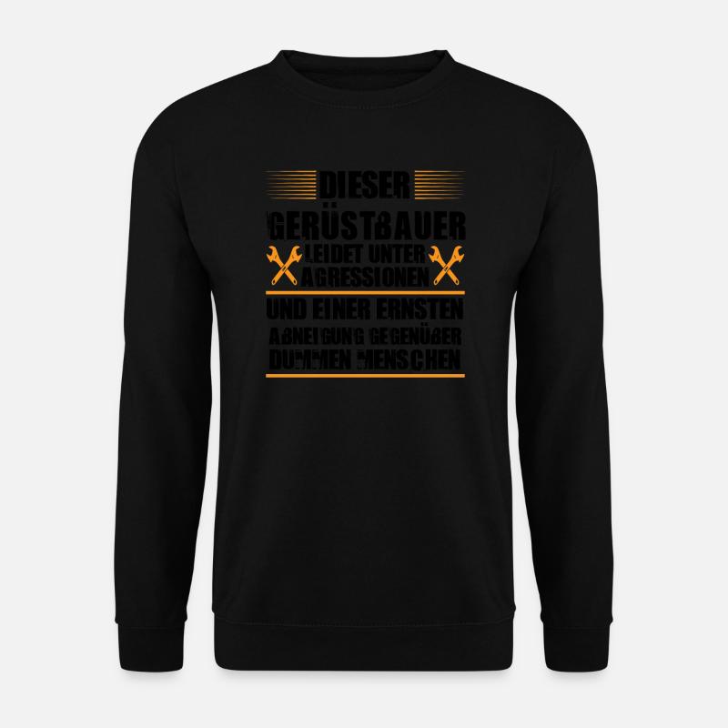 Gerüstbauer Beruf Gerüstbauermeister Geschenk - Unisex Pullover - Schwarz