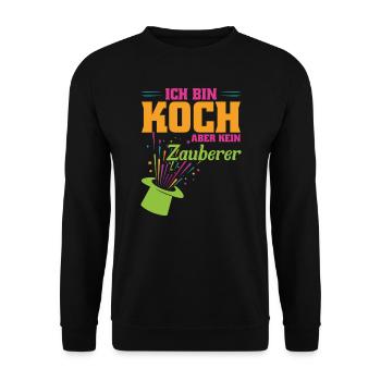 Koch Beruf Küchenchef Geschenk - Unisex Pullover - Schwarz - Vorne - Alina (178cm) & Michal (187cm)