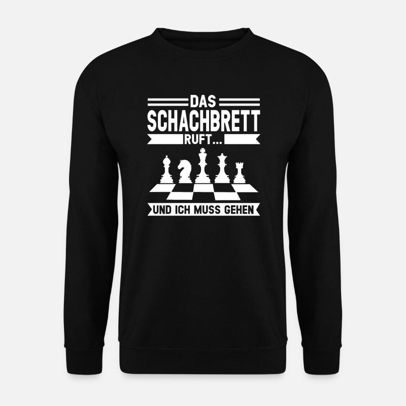 Schach Spieler Schach Spieler Geschenk - Unisex Pullover - Schwarz