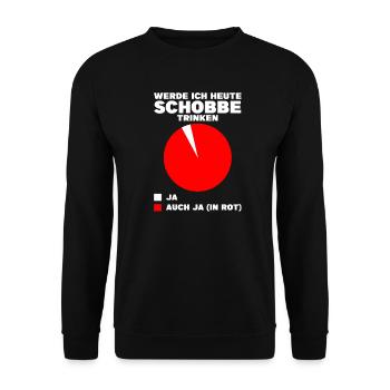 Schorle Pfälzer Pfalz Geschenk - Unisex Pullover - Schwarz - Vorne - Alina (178cm) & Michal (187cm)
