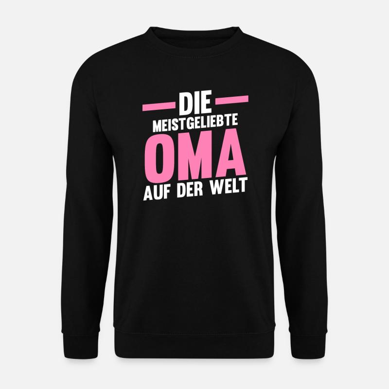Oma Familie Omas Geschenk - Unisex Pullover - Schwarz