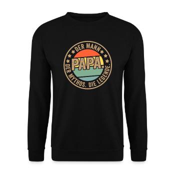 Onkel & Nichte Familie Onkel Geschenk - Unisex Pullover - Schwarz - Vorne - Alina (178cm) & Michal (187cm)