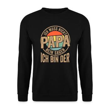 Onkel & Nichte Familie Onkels Geschenk - Unisex Pullover - Schwarz - Vorne - Alina (178cm) & Michal (187cm)