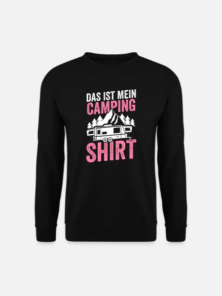 Camping Camper Campen Geschenk - Unisex Pullover - Schwarz