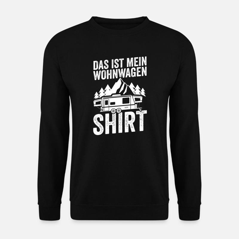 Camping Camper Caravan Geschenk - Unisex Pullover - Schwarz