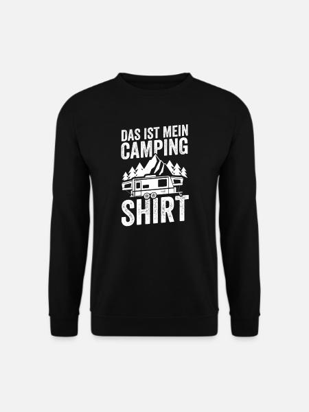 Camping Camper Campingplatz Geschenk - Unisex Pullover - Schwarz
