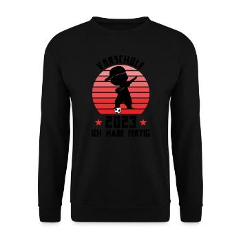 Kindergarten beginn Vorschule Vorschulpädagoge Ges - Unisex Pullover - Schwarz - Vorne - Alina (178cm) & Michal (187cm)