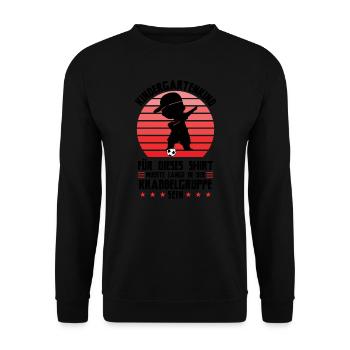 Kindergartenanfang Kindergarten Kindergartenkind G - Unisex Pullover - Schwarz - Vorne - Alina (178cm) & Michal (187cm)