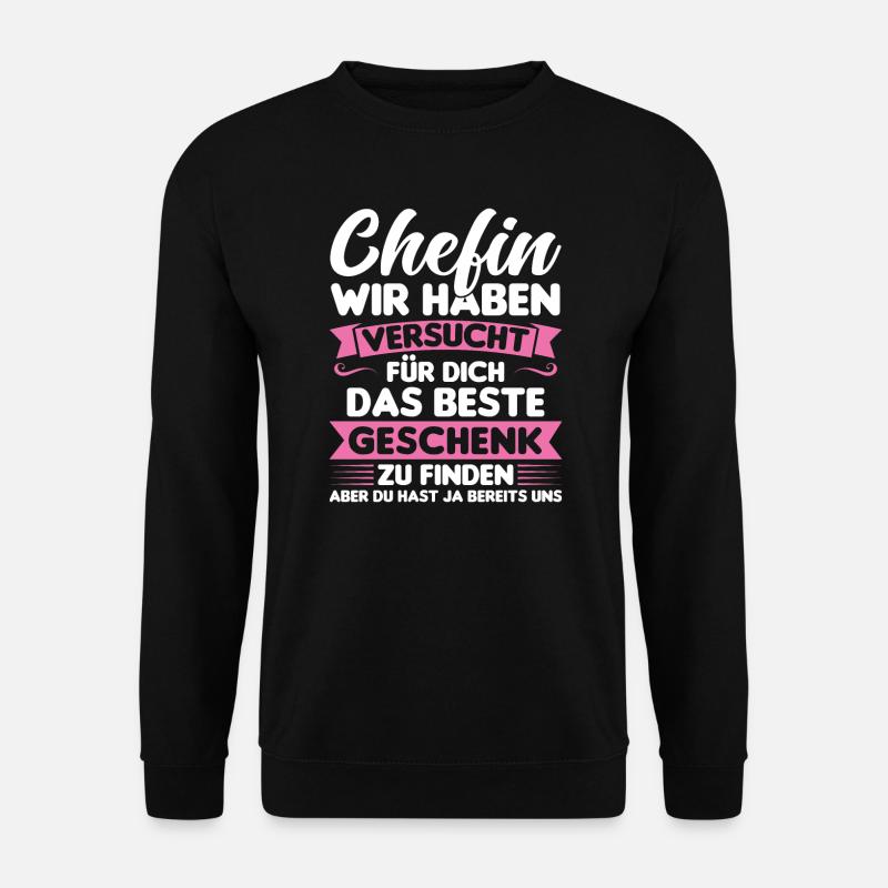 Chef Chefin Geschenk - Unisex Pullover - Schwarz