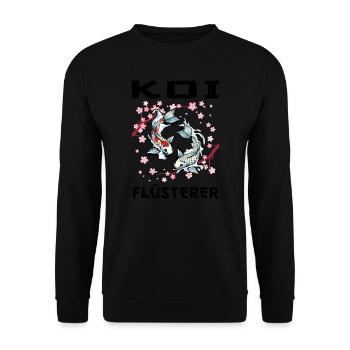 Kois Koi Sarkasmus Geschenk - Unisex Pullover - Schwarz - Vorne - Alina (178cm) & Michal (187cm)
